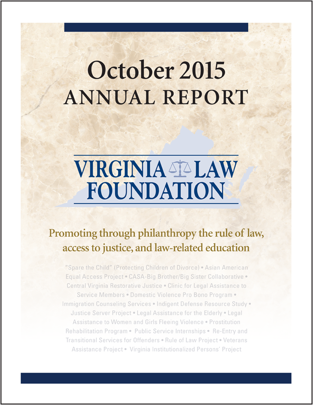 Virginia Law Foundation 2015 Annual Report
