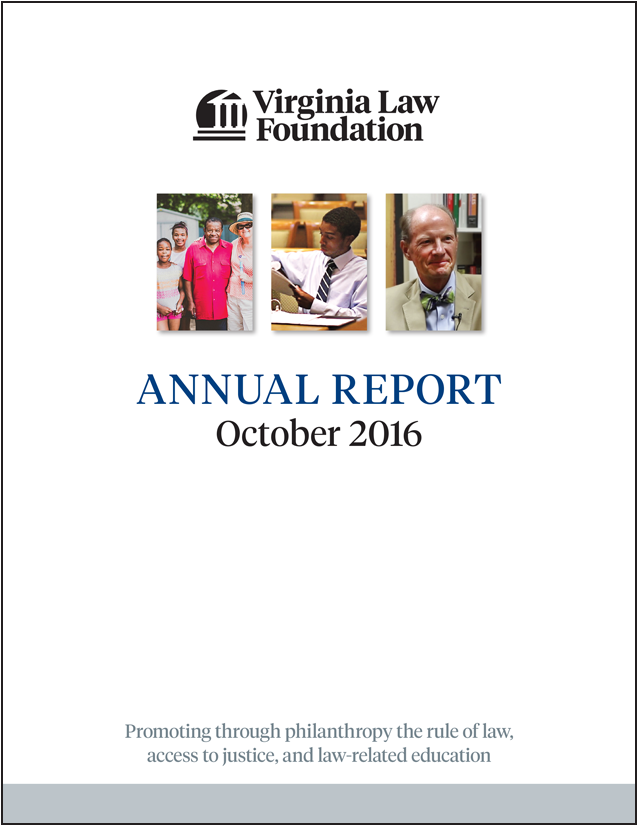 Virginia Law Foundation 2016 Annual Report
